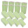 ABOOFAN 40-Piece Green Striped Paper Popcorn Buckets for Snacks view 1