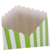 ABOOFAN 40-Piece Green Striped Paper Popcorn Buckets for Snacks view 3