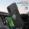 Lucyliy Case for OPPO Reno11 Pro with Sliding Lens Cover, Magnetic Mount, Black view 3