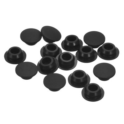 QUARKZMAN 26-Piece Black Rubber Blind Plugs, 10–10.5 mm