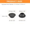 QUARKZMAN 26-Piece Black Rubber Blind Plugs, 10–10.5 mm view 2