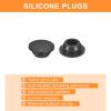 QUARKZMAN 26-Piece Black Rubber Blind Plugs, 10–10.5 mm view 4