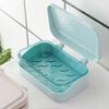 2-Layer Soap Dish with Lid, Portable Soap Box view 2