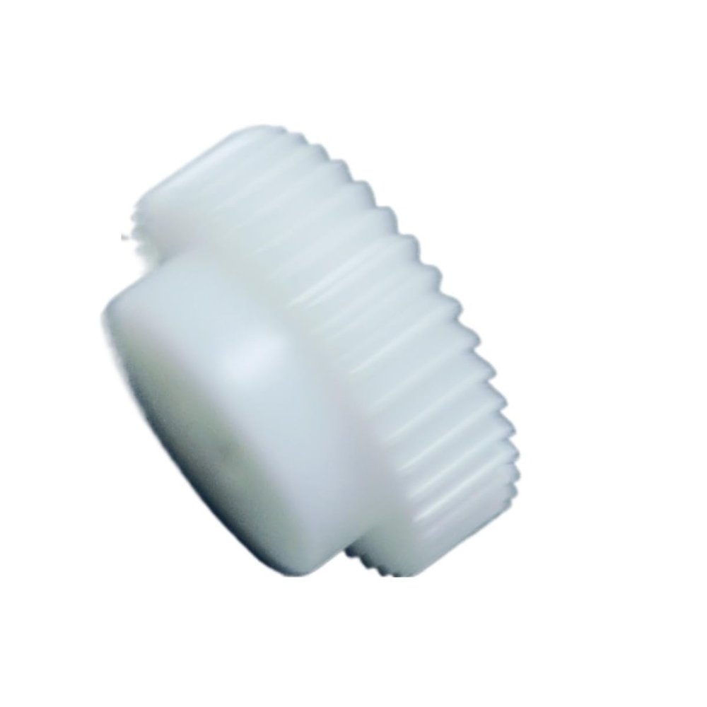 GTPBAO 1-Piece Module 1, 24T White Plastic Spur Gear with Step, 6 mm Bore