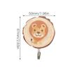 Shuqio 6-Piece Wooden Wall Hooks with Animal Design view 2