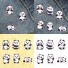 Set of 6 Cartoon Panda Theme Patches view 2