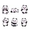Set of 6 Cartoon Panda Theme Patches view 3