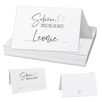 50 Pack Wedding & Birthday Place Cards