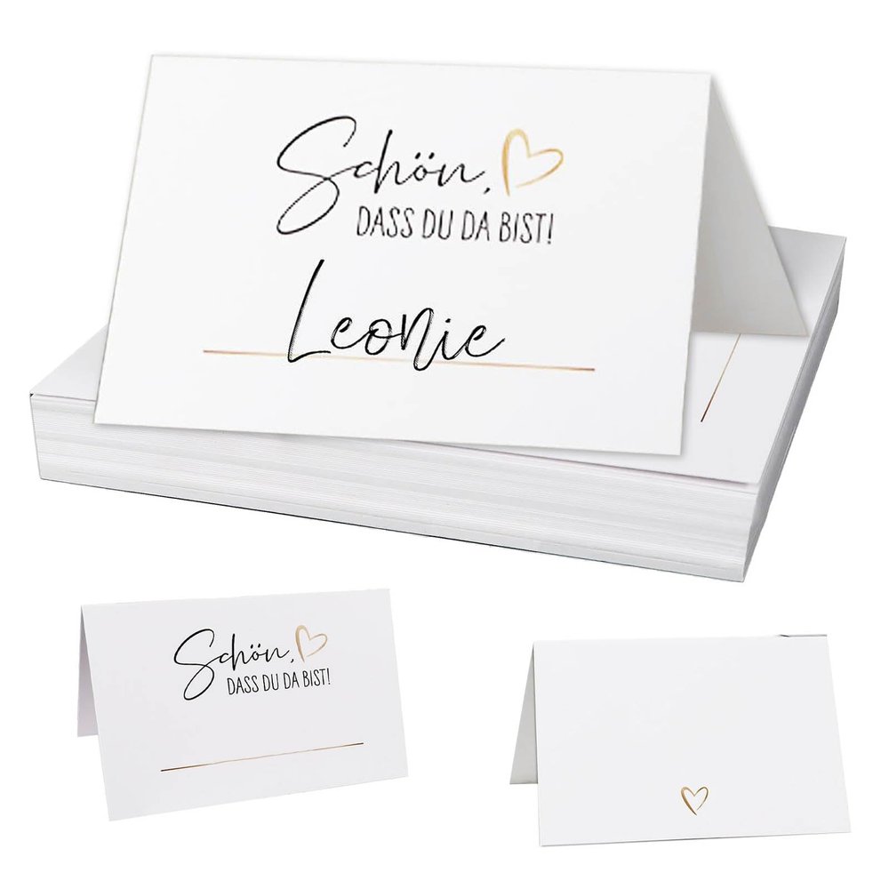 50 Pack Wedding & Birthday Place Cards