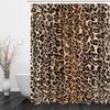 RFFLUX 3D Leopard Shower Curtain, 180 x 180 cm, Waterproof Polyester, 12 Hooks view 3