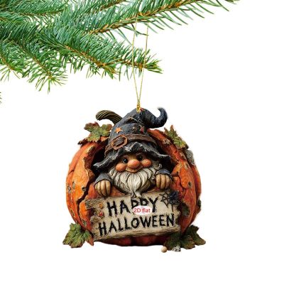 Halloween Gnome Pumpkin Ornament