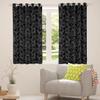 Homemissing Black Damask Gothic Skull Curtains, 2 Panels, 175 x 140 cm view 4