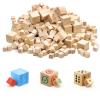 260 Small Wooden Cubes for Crafting view 1