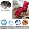 Highdi Anti-Slip Chaise Lounge Cushion, Orange, 48 x 160 cm view 3