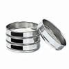 20 cm Diameter 12–200 Mesh Analysis Sieve, Laboratory Standard Sampling Inspection Test Sieve, 304 SUS Filter Mesh Chrome-Plated Frame (Cover and Tray) view 1