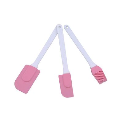 3 x Pink Silicone Brushes Set