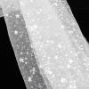 1.5m x 1m Glitter Star Tulle Mesh Fabric Black view 2