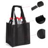 Wine Bottle Bags | 3 Pack Reusable Felt Wine Carriers view 4