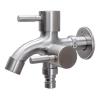 MIUYTRN 304 Stainless Steel Faucet, Single-to-Double Outlet, Multifunctional view 1