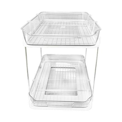 Pull-Out Cabinet Organizer with 2-Tier Drawers