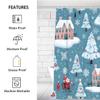 Mexpekil Christmas Shower Curtain, Waterproof and Mildew-Resistant, Polyester, with 12 Hooks, 60 x 72 in view 2