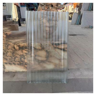 Transparent Corrugated Roofing Panels, 6-Pack, 0.9 × 1.6 m