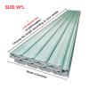 Transparent Corrugated Roofing Panels, 6-Pack, 0.9 × 1.6 m view 2