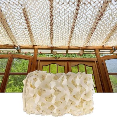 SAYEYBU Outdoor Sunshade Camouflage Net, Beige, 3 x 5 m