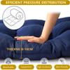 AQIGR 8cm Custom Bench Cushion, Waterproof Outdoor/Indoor Bench Pad, Wine Red, 100 x 45cm view 4