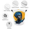 Bohemian African Woman Laundry Basket, Waterproof Foldable Storage Bin for Dirty Clothes view 4
