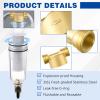 WILLBOND 3/4 in. Spin-Down Sediment Water Filter, Reusable 50/100/200 Filter with 2 Adapters view 3