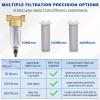 WILLBOND 3/4 in. Spin-Down Sediment Water Filter, Reusable 50/100/200 Filter with 2 Adapters view 4