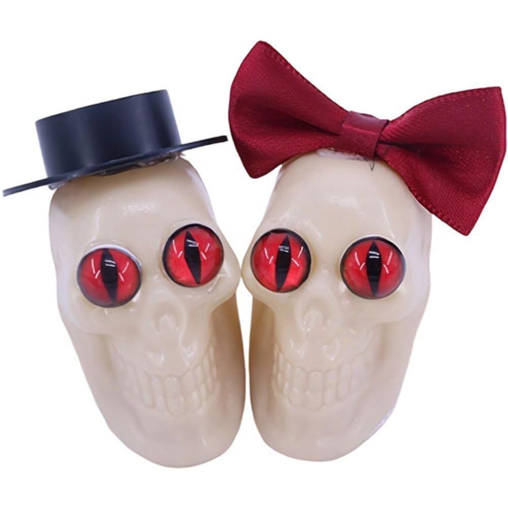 Fituenly Bride and Groom Skull Decor