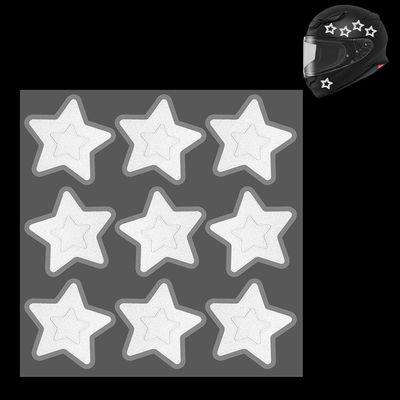PH PandaHall 6-Sheet White Reflective Star Stickers
