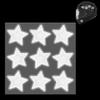 PH PandaHall 6-Sheet White Reflective Star Stickers view 1