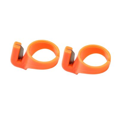 DIYEAH 2-Piece Multifunctional ABS Finger Ring Thread Cutter