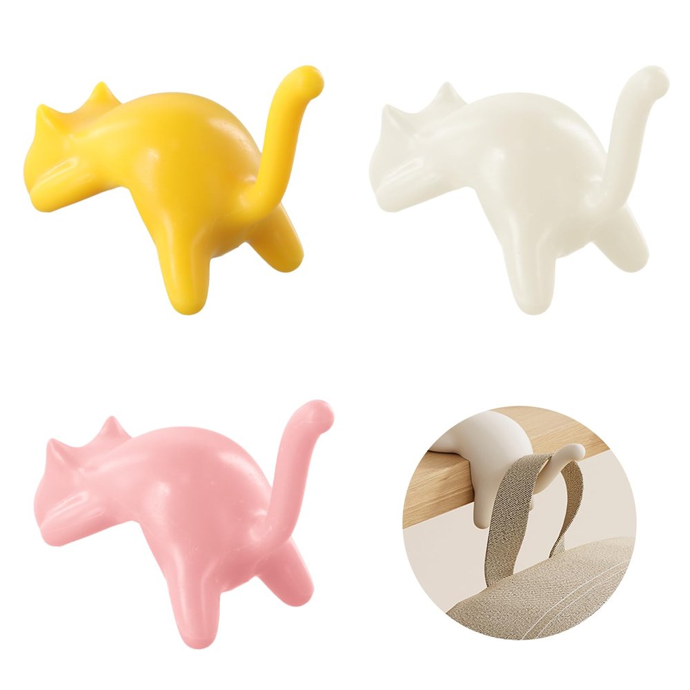 Culinavog 3-Piece Cat Desk Hook Set
