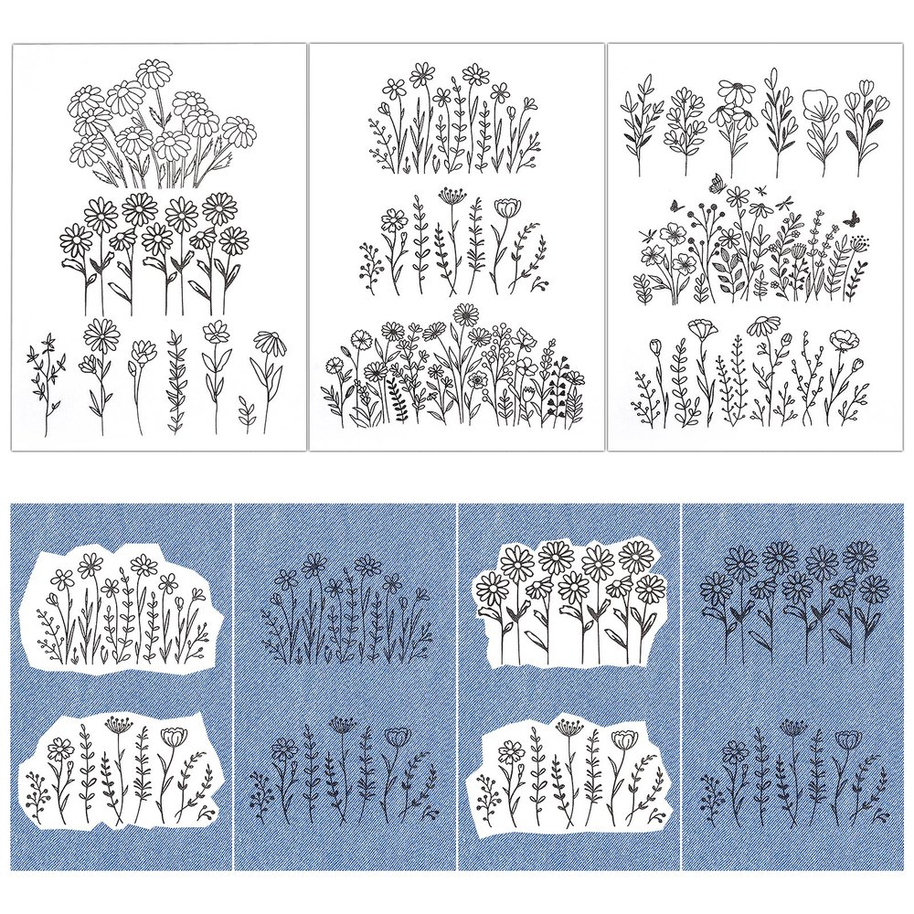 74 Water-Soluble Embroidery Templates