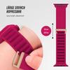 ONEFLOW Active Loop Compatible with Apple Watch SE 1 (40mm), Soft Nylon Sport Band, Magenta view 4