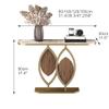 Modern Farmhouse Console Table with Marble Top and Gold Frame, 120 x 29 cm view 2