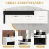 CCUKTFN Reception Desk with Storage and Open Shelves, 100 × 240 cm view 4