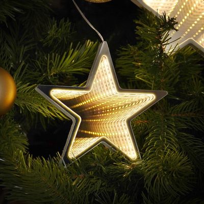 Festive LED Star Christmas Ornament