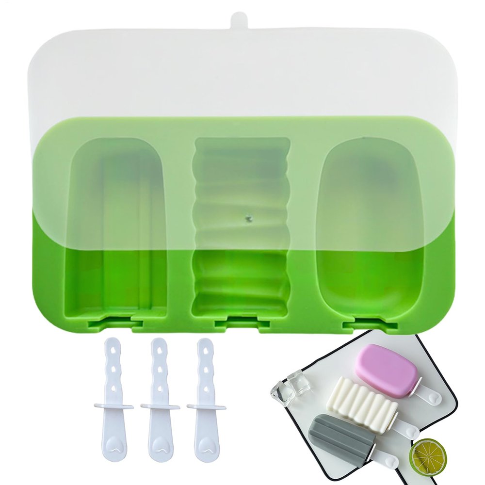 Silicone Mold - Ice Lolly Molds | Cakessicle 3-Cavity Freezer Molds