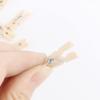 Mini Wooden Clips, 25 mm, Natural Wood, 100 Pieces view 2