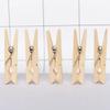 Mini Wooden Clips, 25 mm, Natural Wood, 100 Pieces view 3