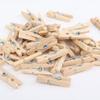 Mini Wooden Clips, 25 mm, Natural Wood, 100 Pieces view 4