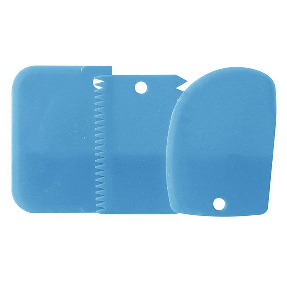 Cake Decoration Scraper, 3 Pieces, Reusable, Plastic