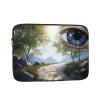 Mysterious Blue Pupils Laptop Sleeve, Shock-Resistant, Slim, Lightweight, Portable Protective Travel Case for 17-Inch (43.2 cm) Laptops view 1