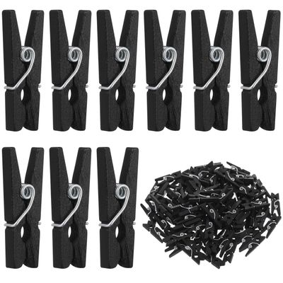 VICASKY 100 Mini Wooden Clips