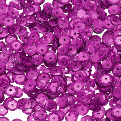 QUARKZMAN Loose Sequins 2800 pcs Silver Back Cup Sequins for Jewelry Making Crafting Sewing Laser Plum Red